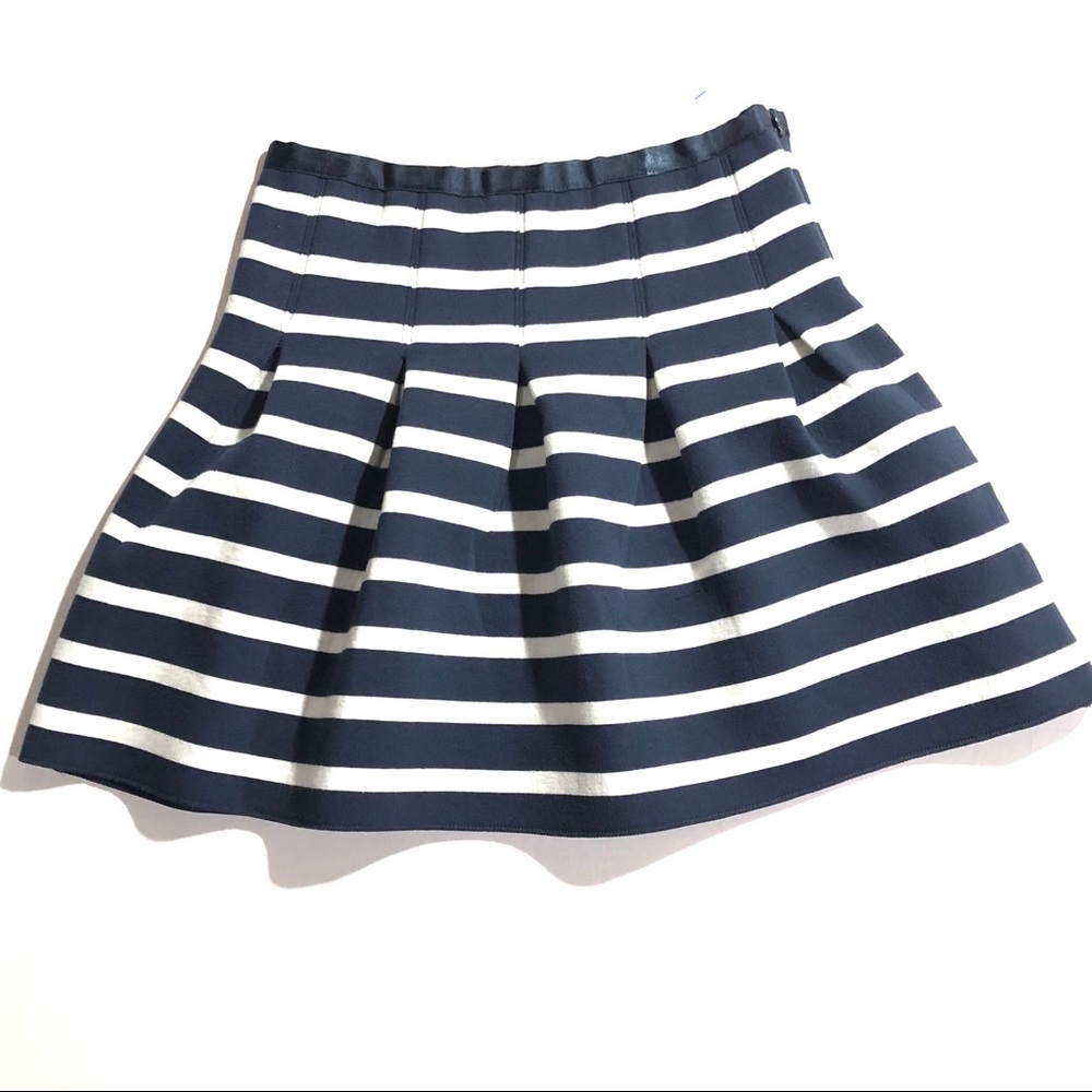 Gap Stripe Knit Flared White Blue Stripe Stretchy for GIRLS
